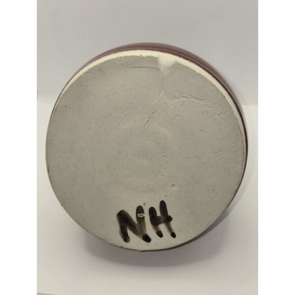 Beautiful Studio Art Pottery Bud Vase with Ox Blood Glaze - Picture 11 of 16